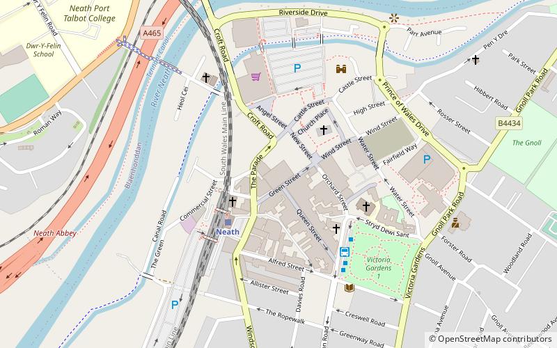 Neath Indoor Market location map