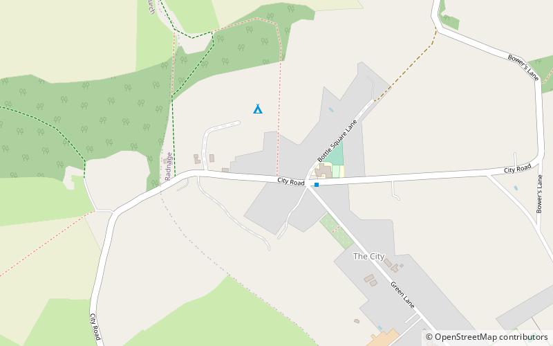 Radnage War Memorial location map