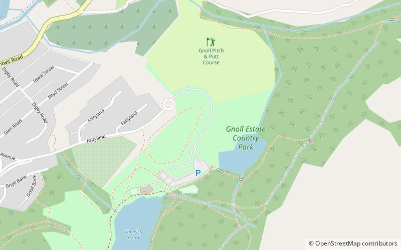 Gnoll Country Park location map