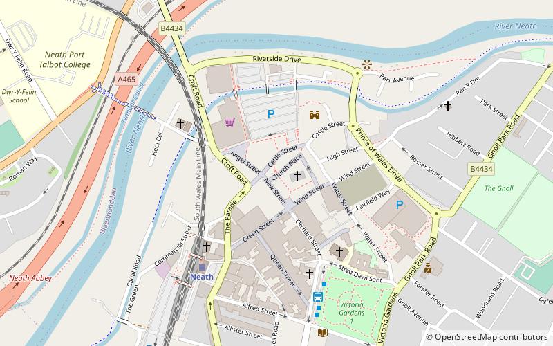 Neath Town Hall location map