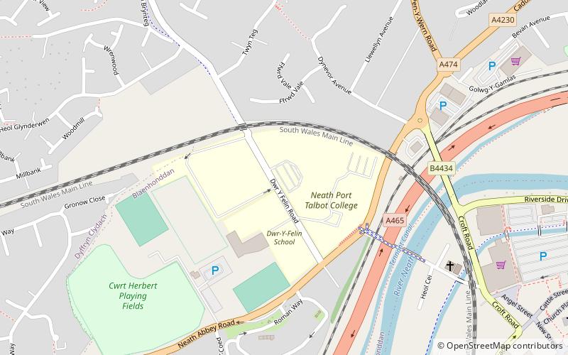 Neath Port Talbot College location map