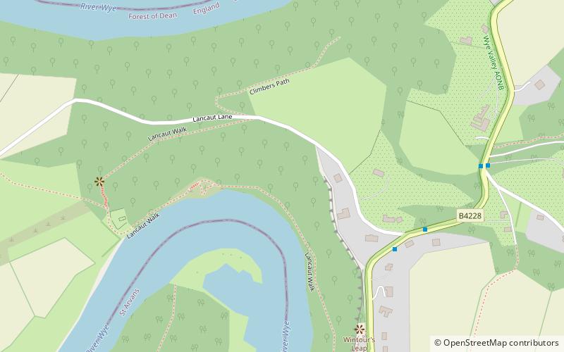 Lower Wye Gorge SSSI location map
