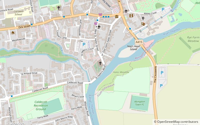 helenstowe nunnery abingdon on thames location map