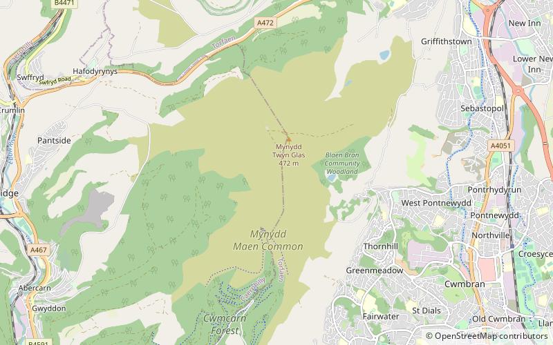 Mynydd Twyn-glas location map