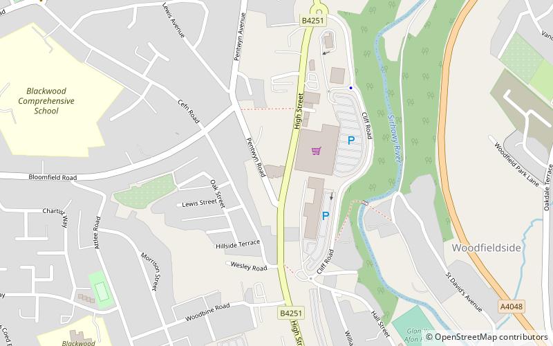 Blackwood Miners Welfare Institute location map