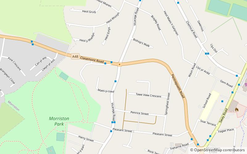 morriston swansea location map