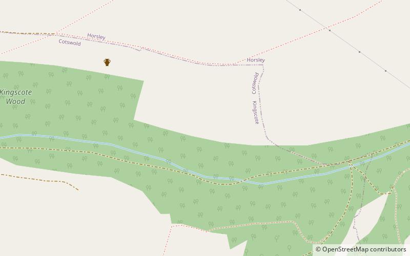 Kingscote and Horsley Woods location map
