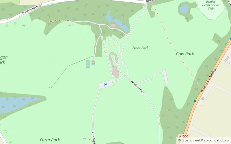 wrotham park potters bar location map