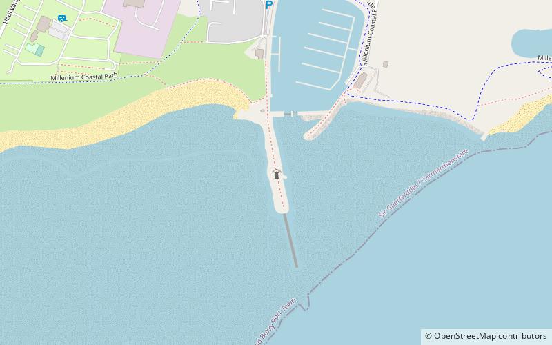 Phare de Burry Port location map