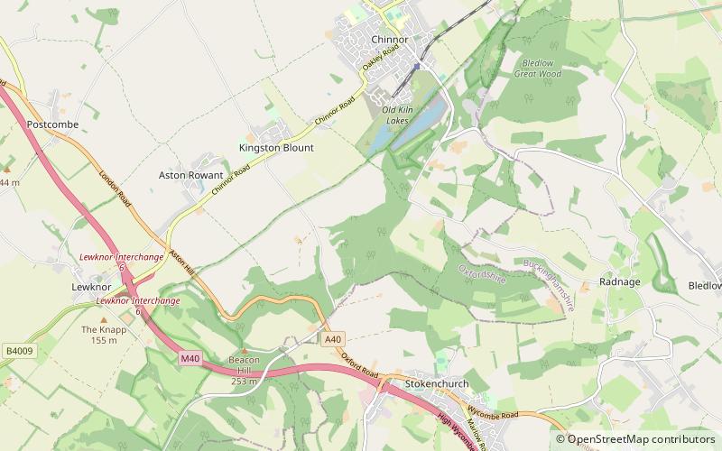 Aston Rowant Woods location map