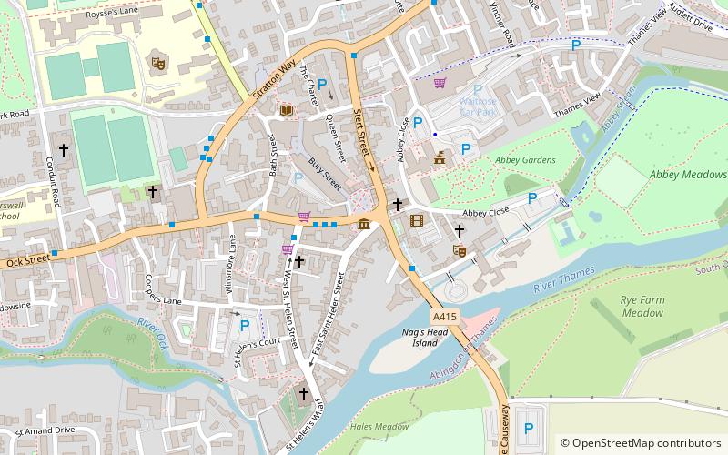 Abingdon County Hall Museum location map