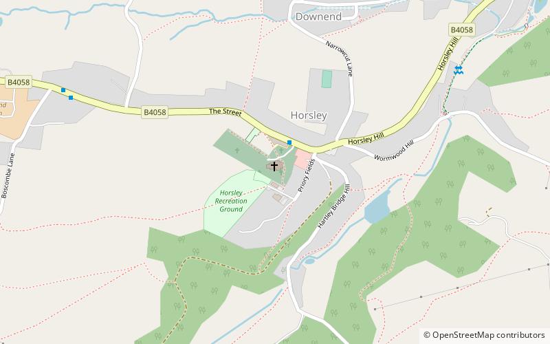 Horsley Priory location map