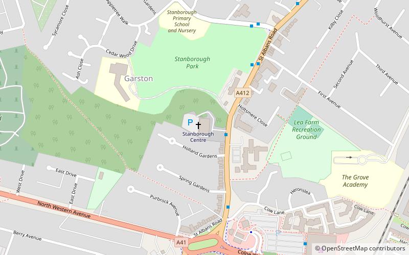 Stanborough Centre location map