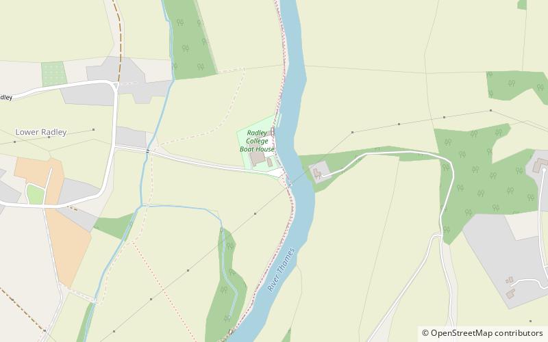 Radley College Boat Club location map