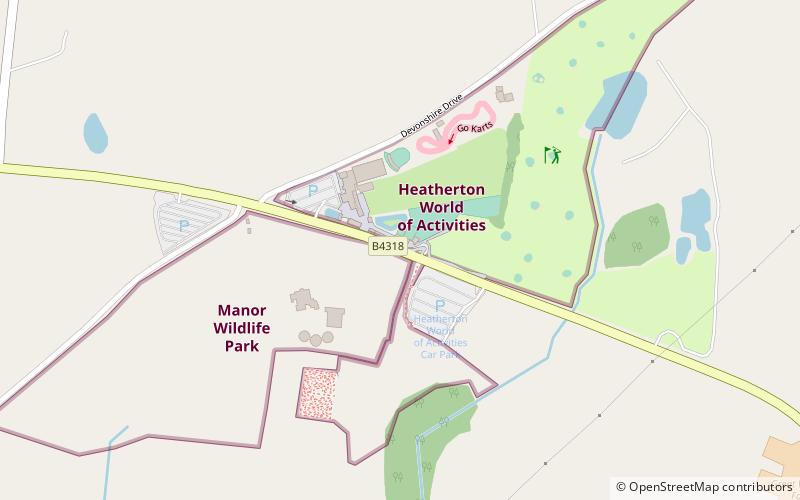 heatherton world of activities tenby location map