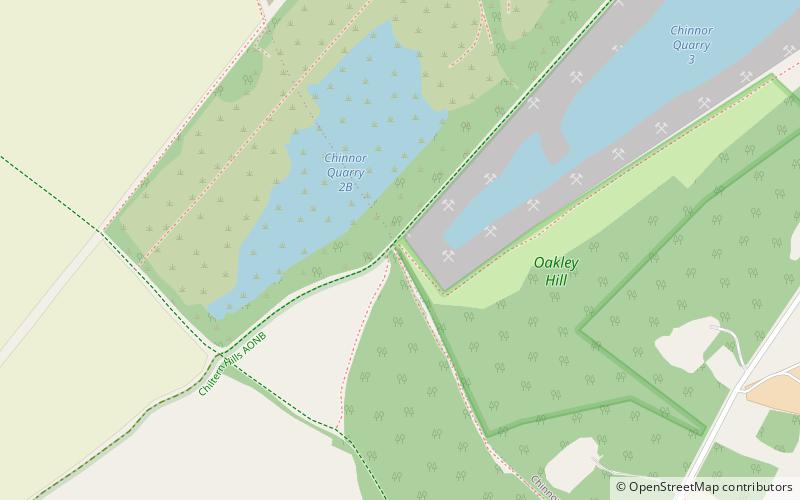 Oakley Hill nature reserve location map