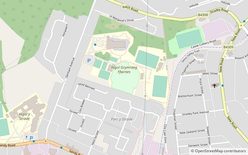 Stradey Park Cricket Ground location map