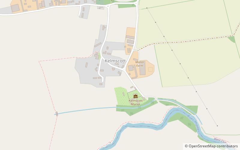 Kelmscott Manor location map