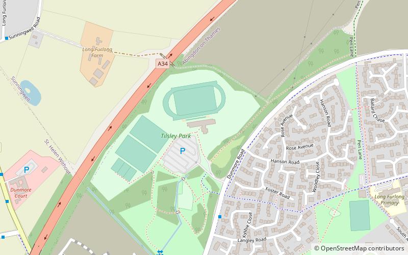 tilsley park abingdon on thames location map