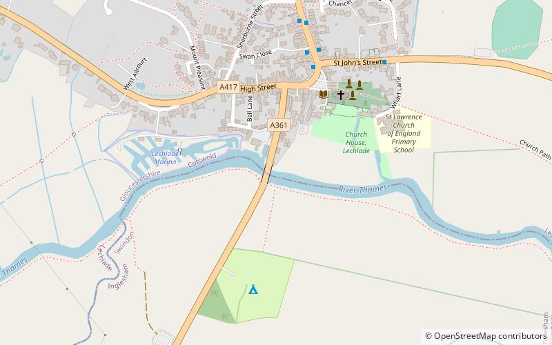 Halfpenny Bridge location map