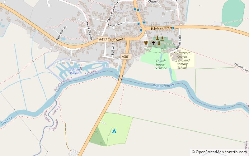 Thames meander location map