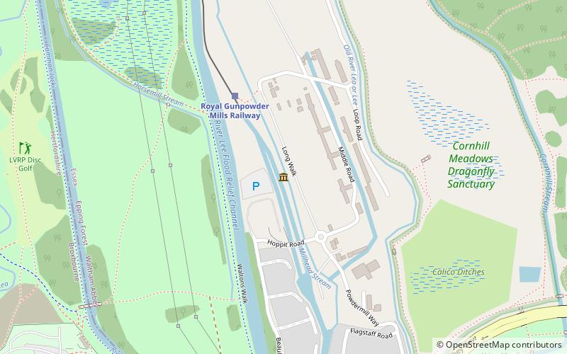 Royal Gunpowder Mills location map