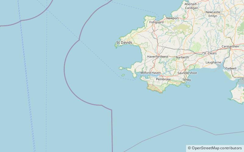 Phare de Skokholm location map