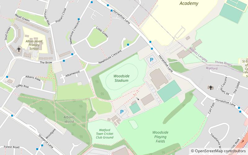 Woodside Stadium location map