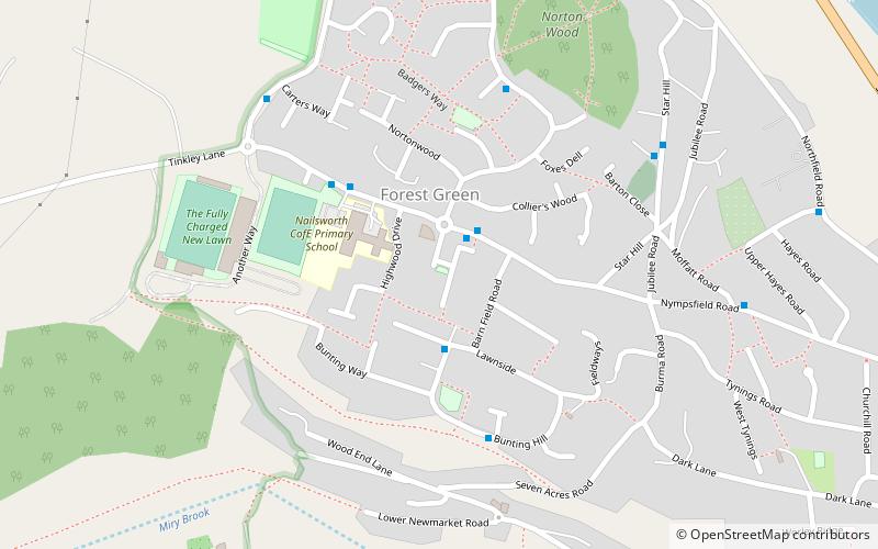 the lawn ground nailsworth location map