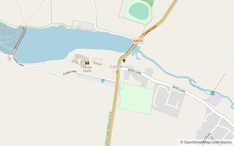 Carew Cross location map