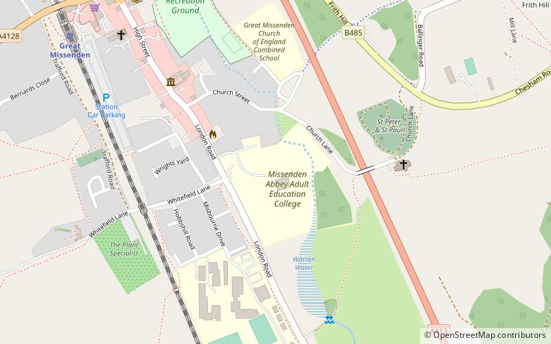 Missenden Abbey location map