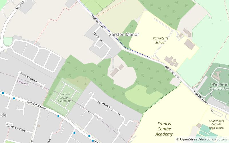 high elms manor watford location map