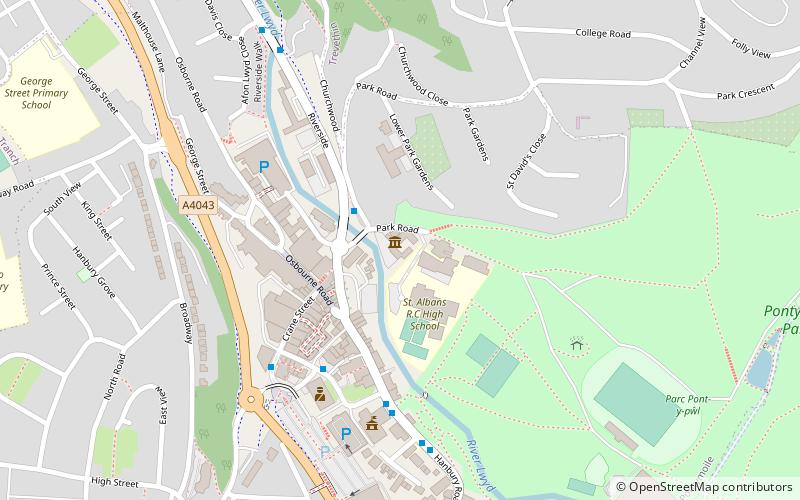 Pontypool Museum location map