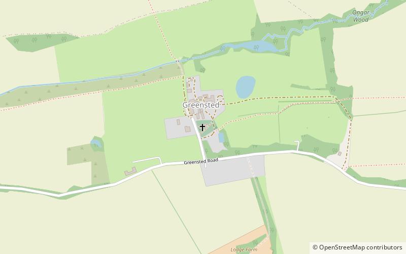 Greensted Church location map