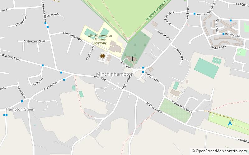 Minchinhampton location map