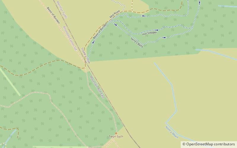 Mynydd Merthyr location map