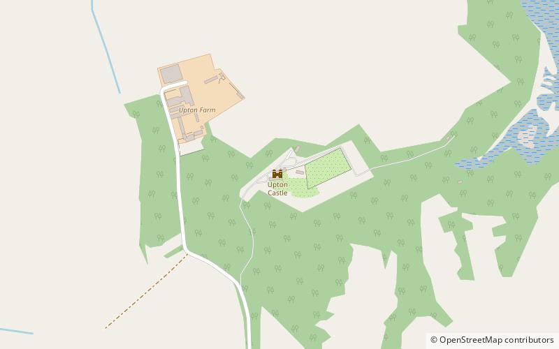 Upton Castle location map