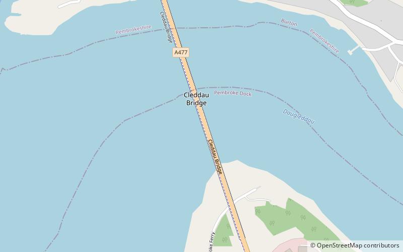 Cleddau Bridge location map