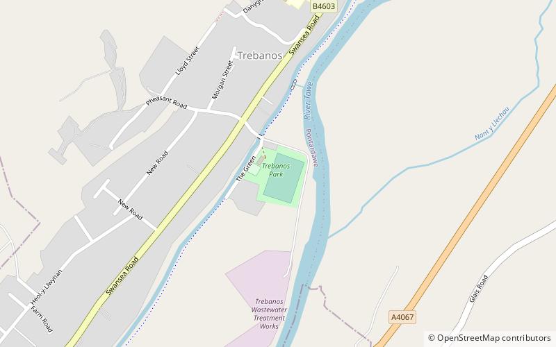 trebanos park swansea location map