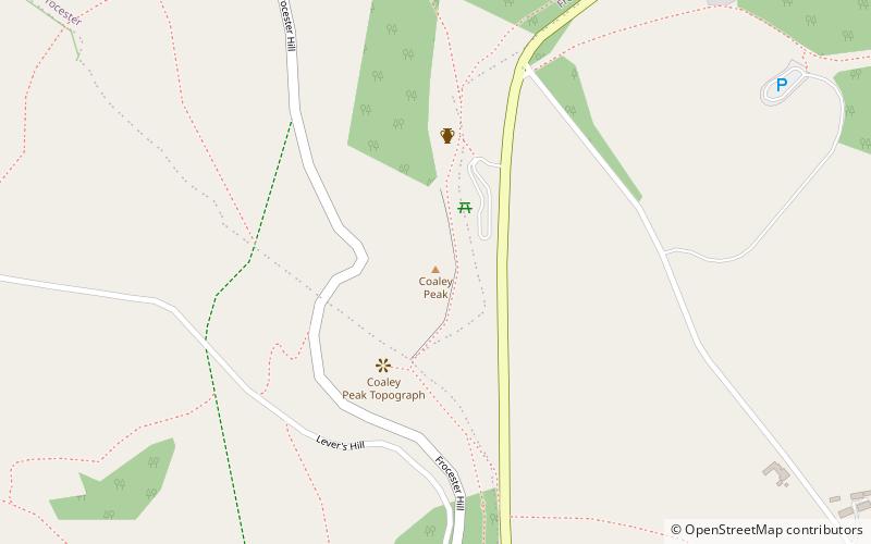 Coaley Peak location map