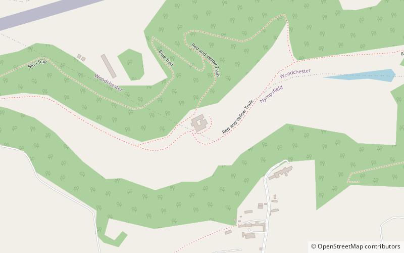 Woodchester Park SSSI location map