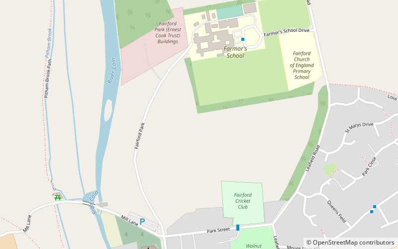Fairford Park location map