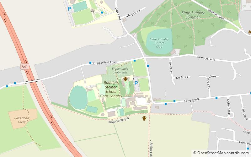 Priory location map