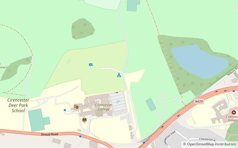 cirencester park park wodny cotswold location map