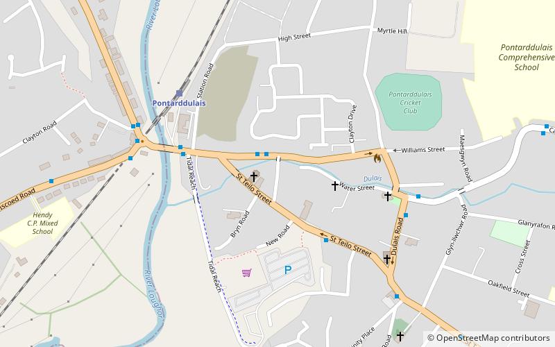 Pontarddulais location map