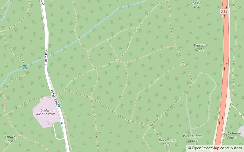 Bagley Wood location map