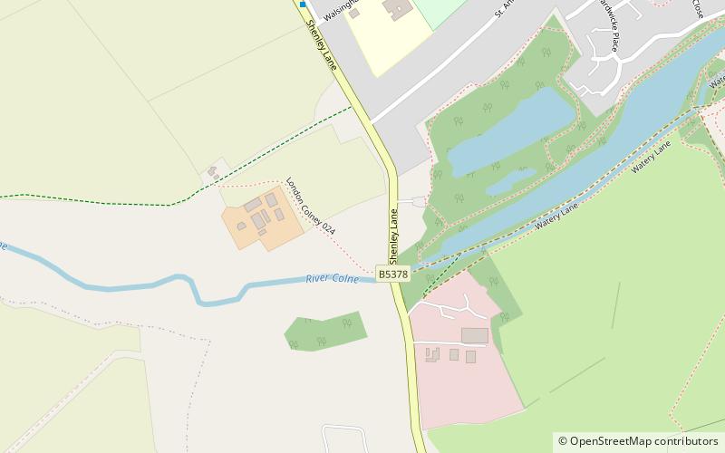 Broad Colney Lakes location map