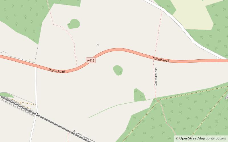 Sapperton-Kanaltunnel location map