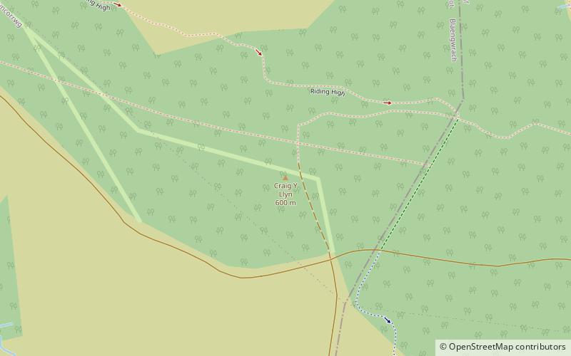 Craig y Llyn location map