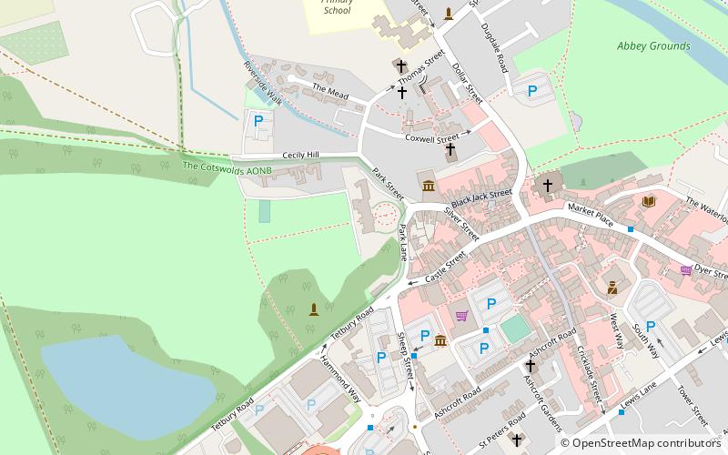 Cirencester Park location map
